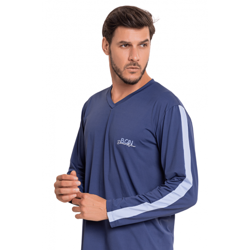 B.ON Men's T-Shirt Navy Pajamas - 24270660