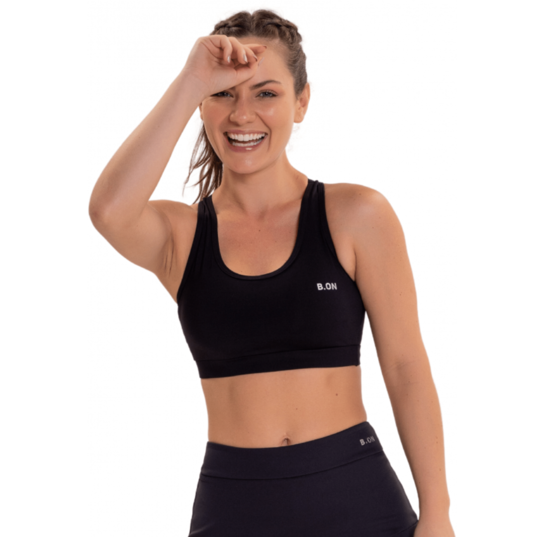 Top Feminino B.ON Basic Preto - 24270259