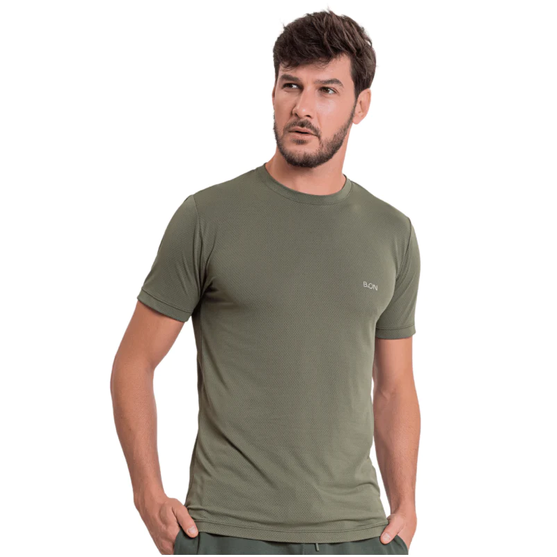 Men's T-Shirt B.ON Dry Basic Military Green - 24270600
