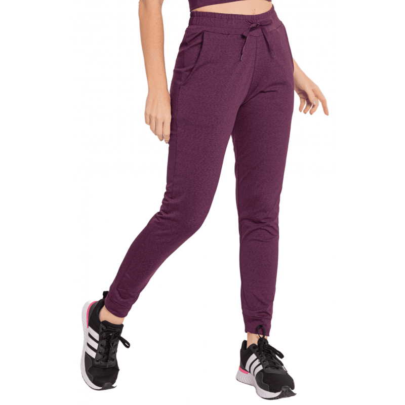 Calça Feminina B.ON Jogger Bordô - 24270650