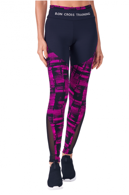 Calça Feminina B.ON Cross Jacquard Rosa - 24270845