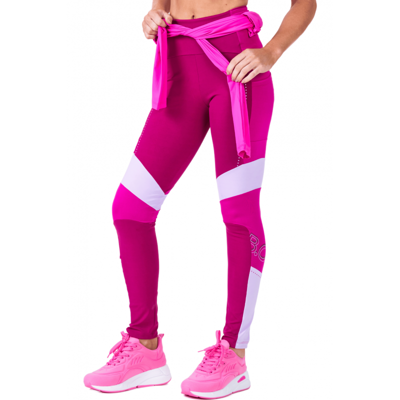 B.ON Women's Pants Legging Fitness Burgundy - 24270857