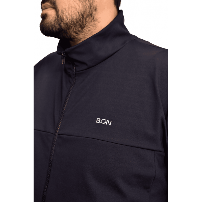 Men's B.ON Plus Size Bomber Jacket Black - 24271075