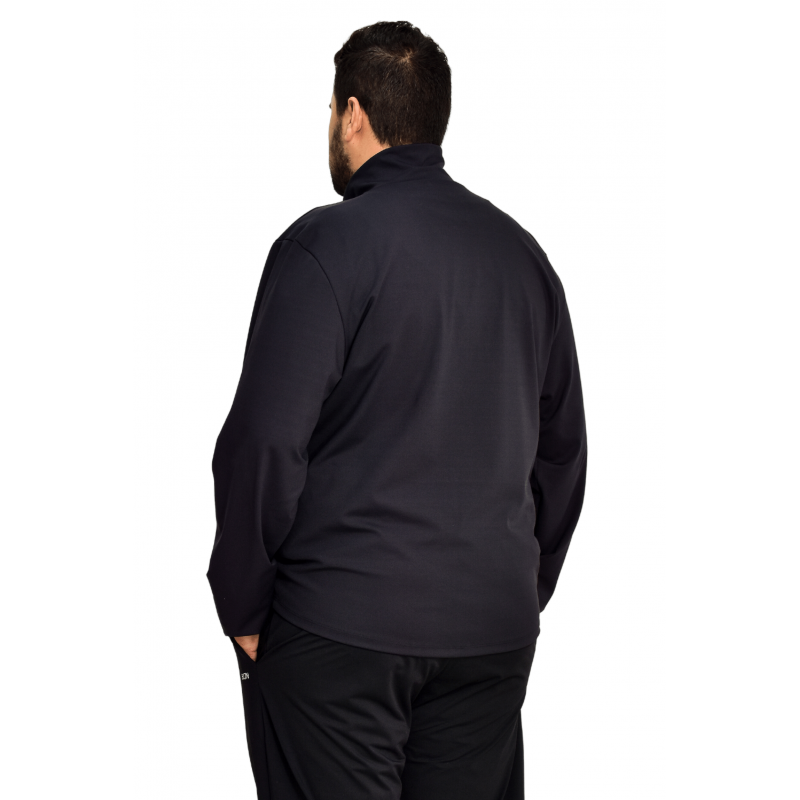 Men's B.ON Plus Size Bomber Jacket Black - 24271075