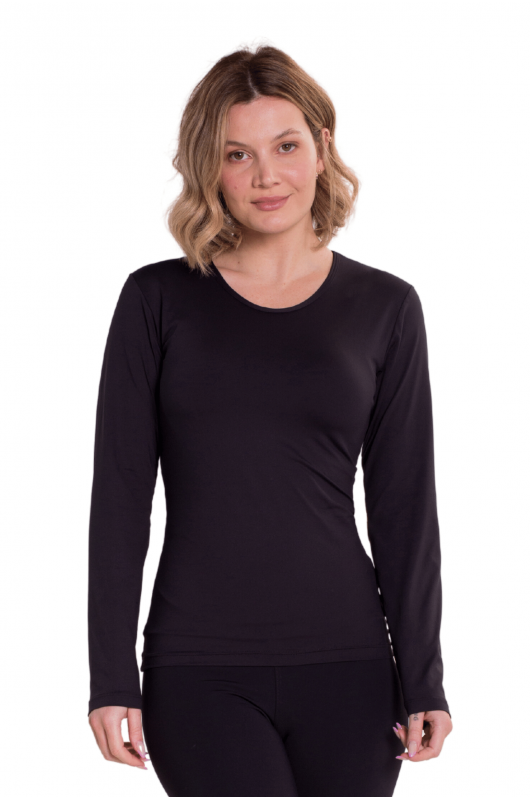 B.ON Basic Black Women's T-Shirt - 24270153