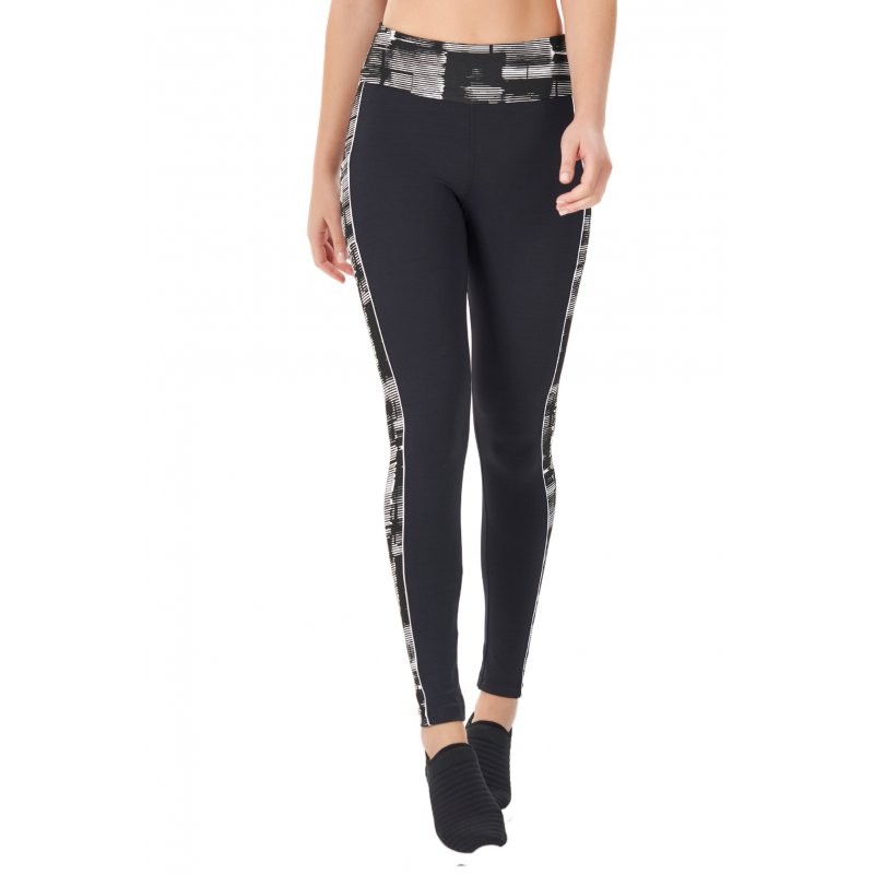 Calça Feminina B.ON Legging Jacquard Preta - 24270160