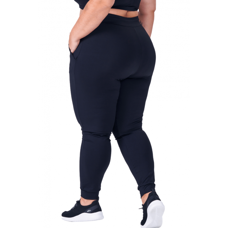 Calça Feminina B.ON Plus Size Jogger Preta - 24270206