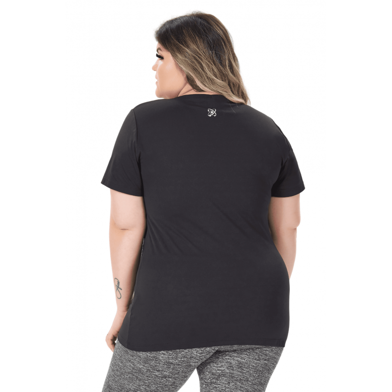 Women's T-Shirt B.ON Plus Size Basic Black - 24270244