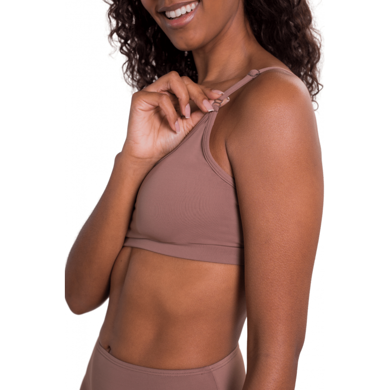 Top Sutiã Feminino B.ON Underwear Marrom - 24270348