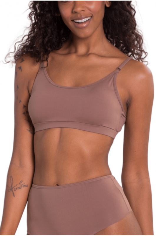 Top Sutiã Feminino B.ON Underwear Marrom - 24270348