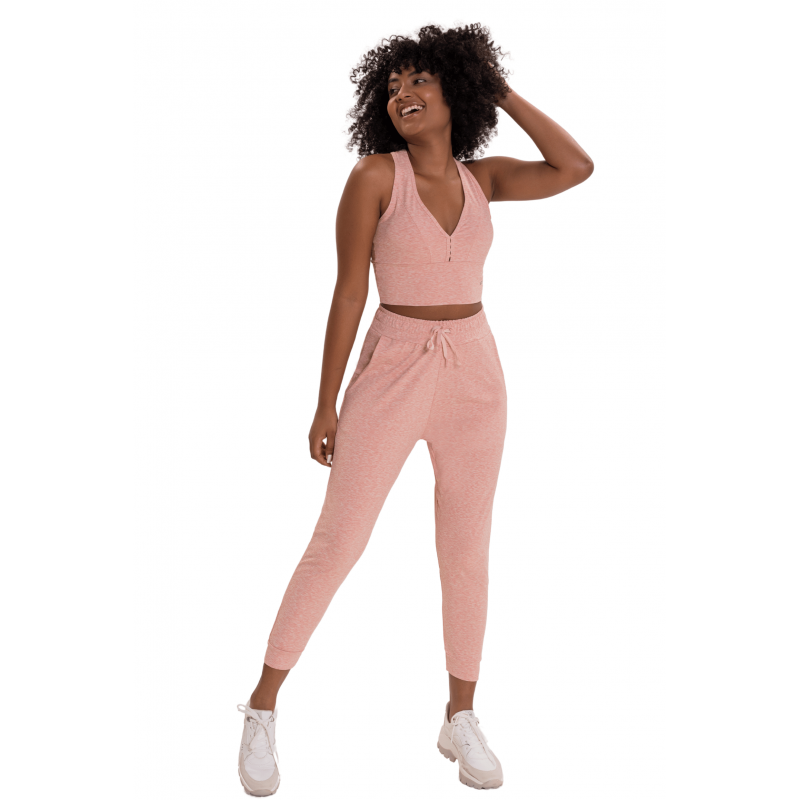 Calça Feminina B.ON Jogger Rosa claro - 24270391