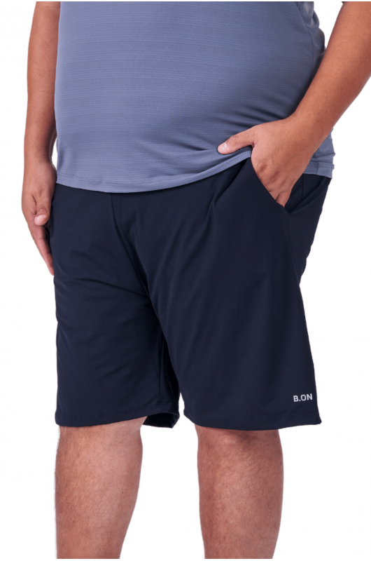 Bermuda Masculina B.ON Basic Plus Size Preto - 24270410