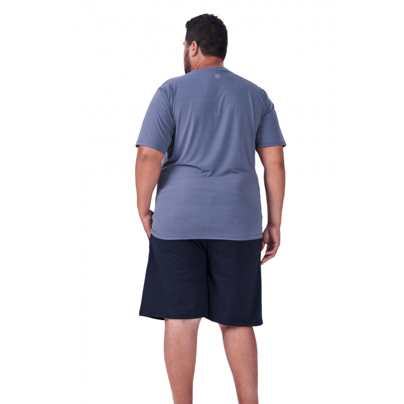 Bermuda Masculina B.ON Basic Plus Size Preto - 24270410