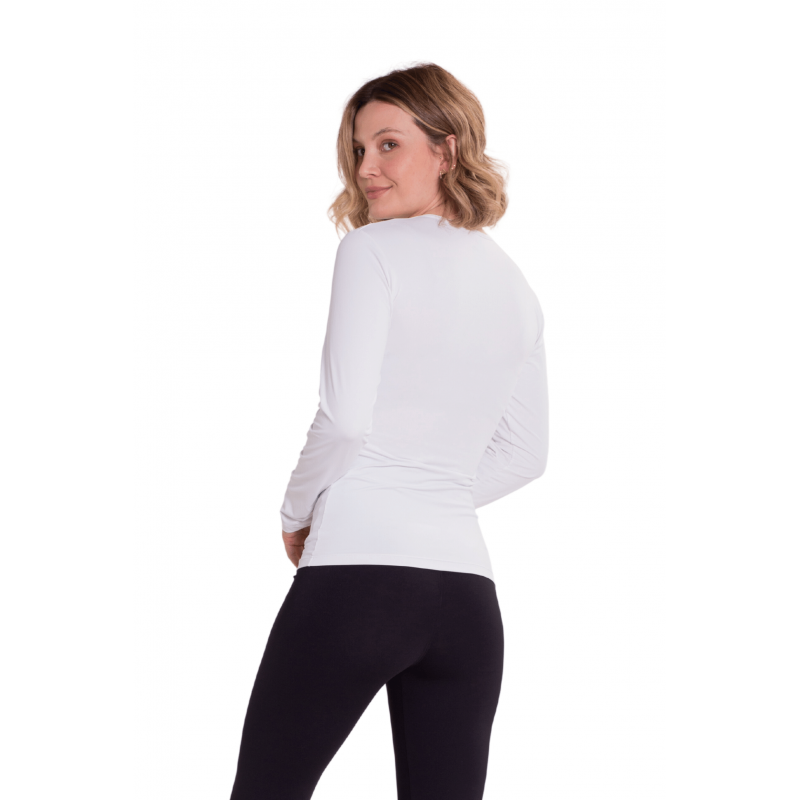 B.ON Basic White Women's T-Shirt - 24270425