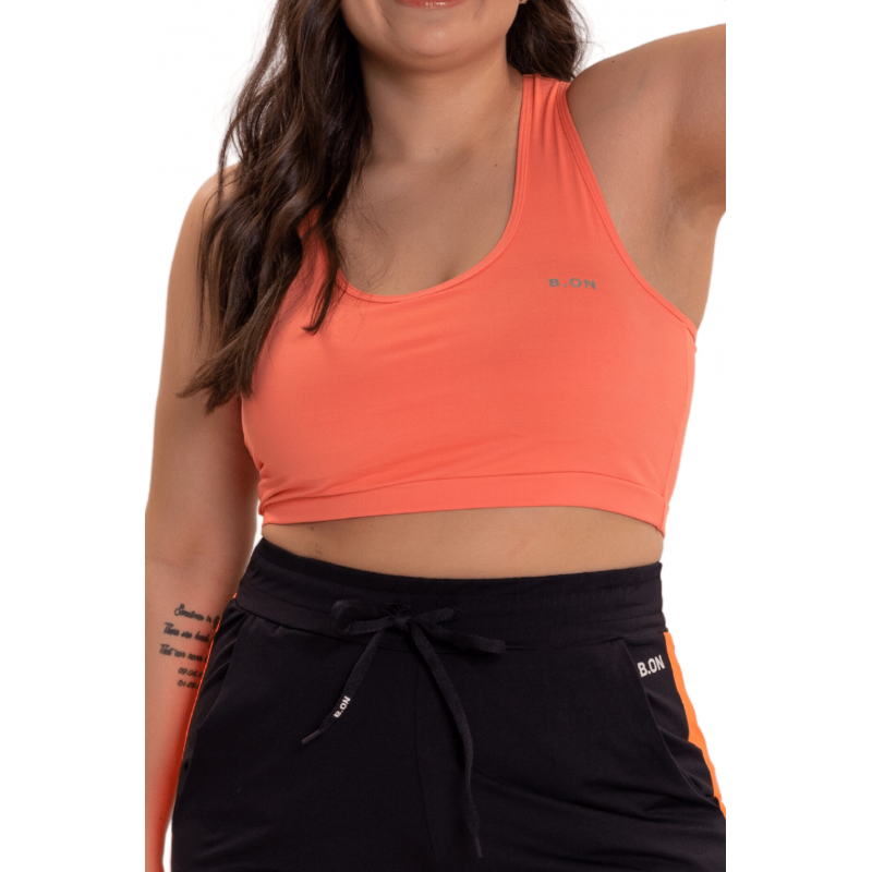 Top Mujer B.ON Talla Grande Básico Coral - 24270447