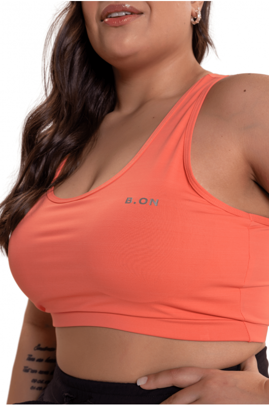 Top Mujer B.ON Talla Grande Básico Coral - 24270447