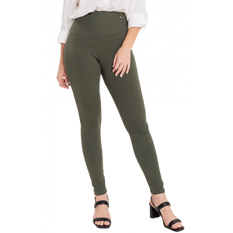 B.ON Women's Pants Legging Chapa Belly Green Mauve - 24270489