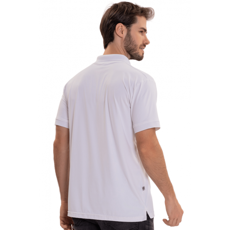 B.ON Men's White Polo Collar Shirt - 24270561