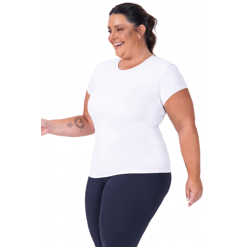 Women's T-Shirt B.ON Plus Size Basic White - 24270571