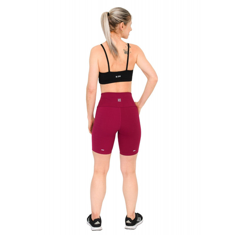 Bermuda Feminina B.ON Fitness Burgundy Berry - 24271121