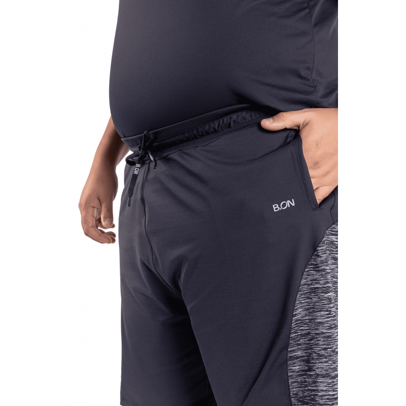 Bermuda Masculina B.ON Basic Plus Size Preto - 24271110
