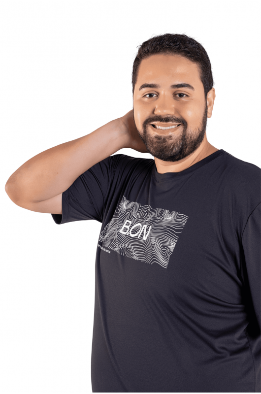 Men's T-Shirt B.ON Basic Plus Size Black - 24271113