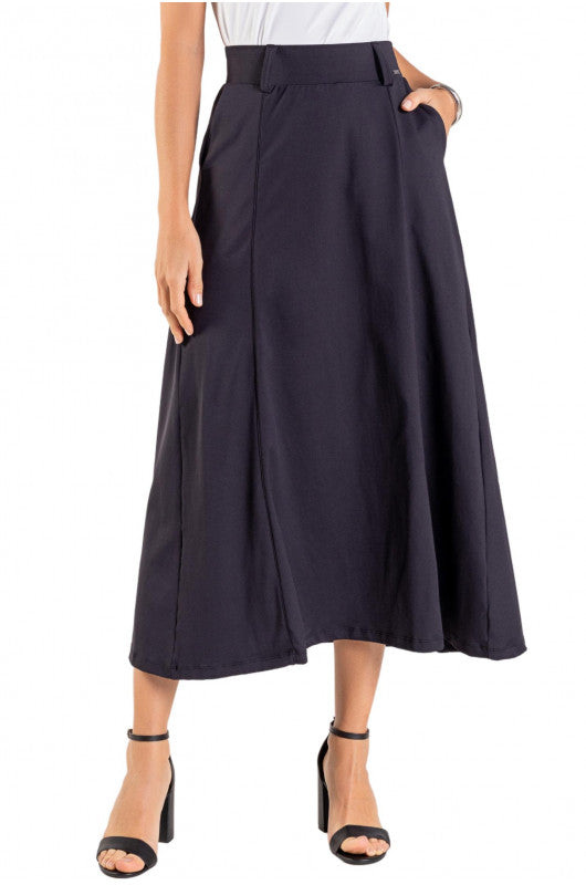 B.ON Casual Black Women's Skirt - 24271097