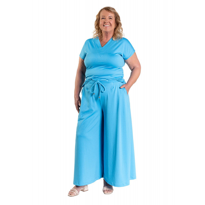 B.ON Pantacourt Women's Pants Blue - 24271004