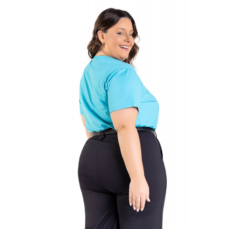Bermuda Feminina B.ON Plus Size Black Alfaiataria - 24271112