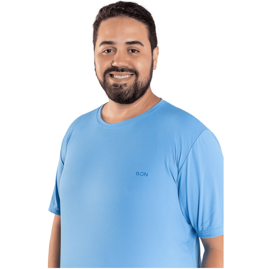 Men's T-Shirt B.ON Basic Plus Size Blue Jeans - 24271131 