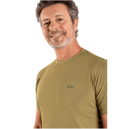 Men's T-Shirt B.ON Basic Olive Green - 24270984