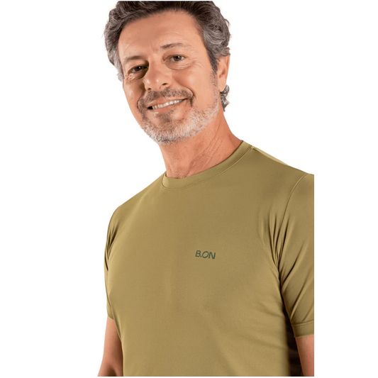 Men's T-Shirt B.ON Basic Olive Green - 24270984