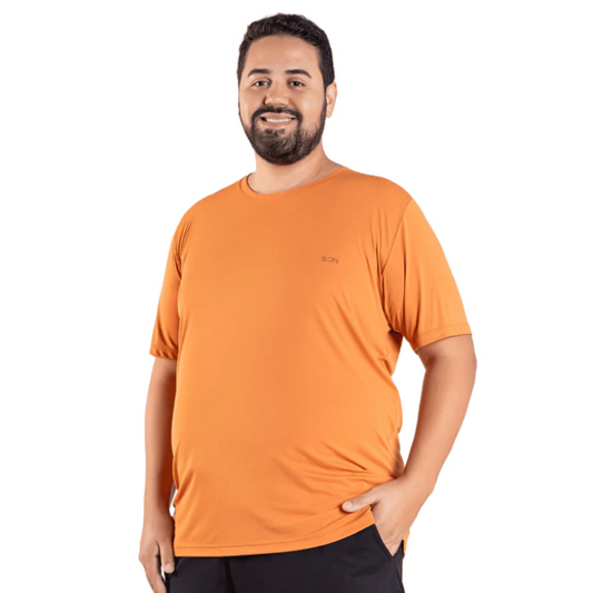 Men's T-Shirt B.ON Basic Plus Size Orange Tile - 24271130 