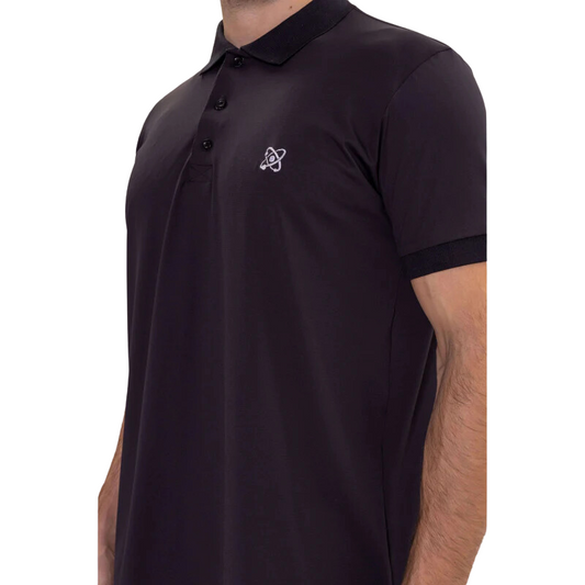B.ON Men's Black Polo Collar Shirt - 24270569