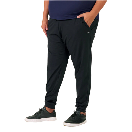 Men's B.ON Plus Size Jogger Pants Black - 24270411