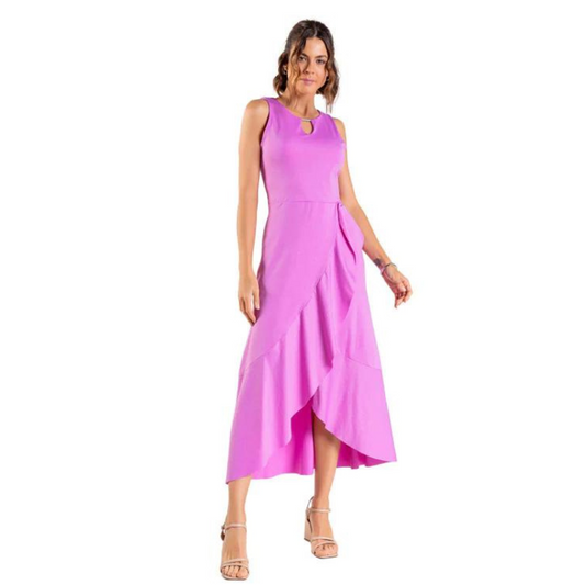 Vestido Feminino B.ON Casual Lilás Doce Amor - 24270994