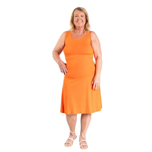 Vestido Feminino B.ON Casual Laranja Vitamina - 24270962