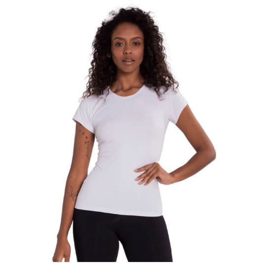 B.ON Basic White Women's T-Shirt - 24270437