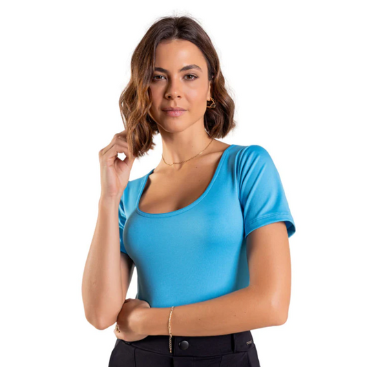 B.ON Basic Blue Women's Blouse - 24270998 
