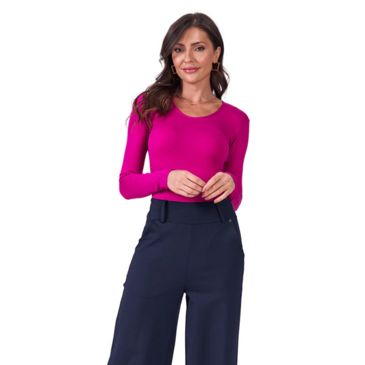 Femina B.ON Basic T-Shirt Fuchsia Pink - 24270816 