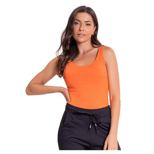 Regata Feminina B.ON Básica Laranja - 24270799