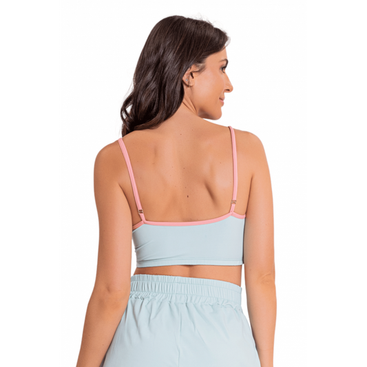 Cropped Feminino B.ON Green Pajamas - 24270782