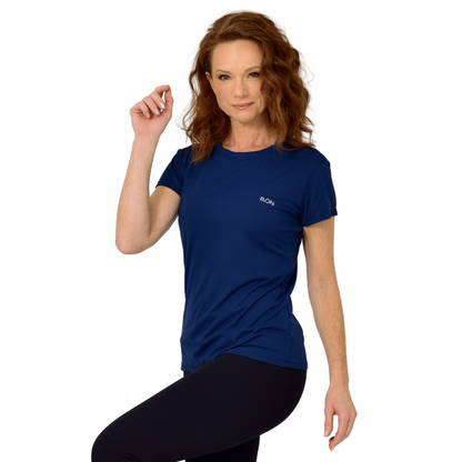 Camiseta Mujer B.ON Basic Azul Marino - 24270292