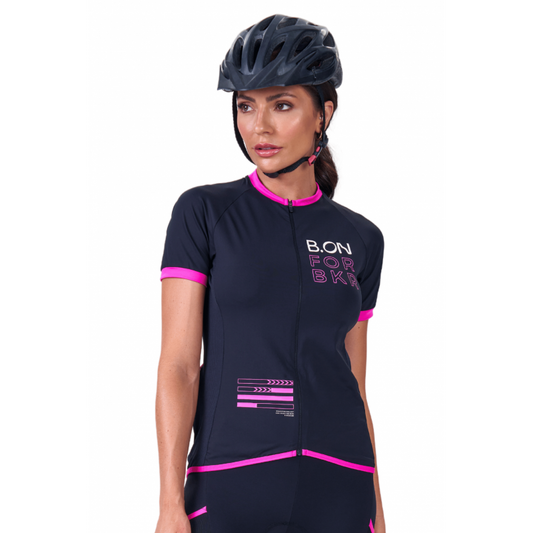 Camiseta Feminina B.ON Ciclismo Preta - 24270718