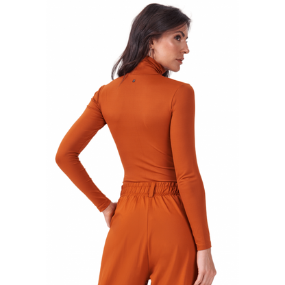 Camiseta Feminina B.ON Winter Ochre Telha - 24270720