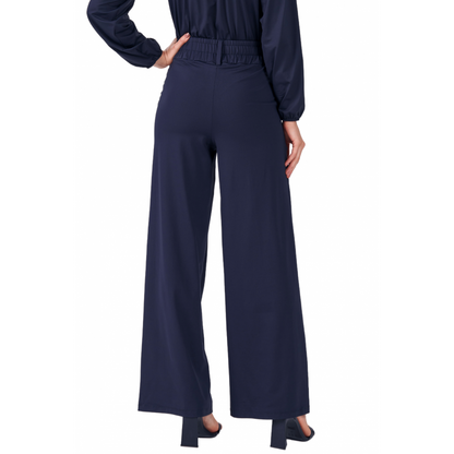 B.ON Wide Leg Black Women's Pants - 24270805 