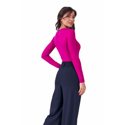 Camiseta Femina B.ON Basic Rosa Fúcsia - 24270816