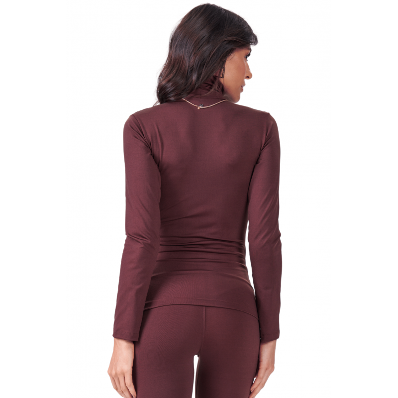 Camiseta Feminina B.ON Winter Marrom - 24270826