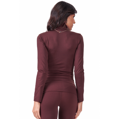 Camiseta Feminina B.ON Winter Marrom - 24270826