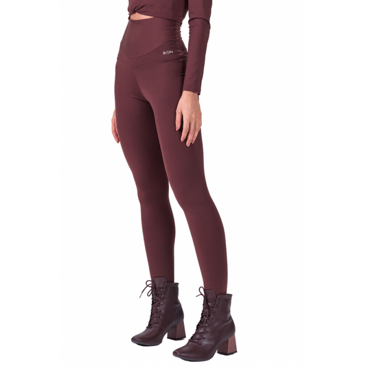 Calça Feminina B.ON Legging Chapa Barriga Marrom - 24270830